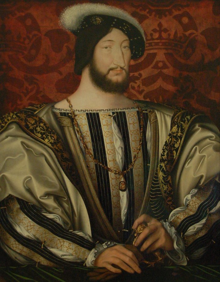 Portrait de François Ier en pourpoint brodé, par Jean Clouet