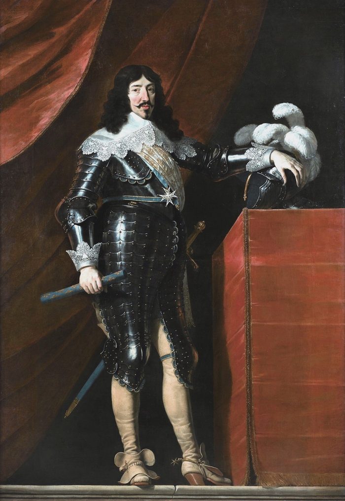 Portrait en pied de Louis XIII en armure, par Philippe de Champaigne