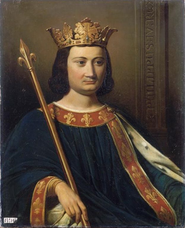 Philippe le Bel couronné, sceptre en main, par Jean-Louis Bézard